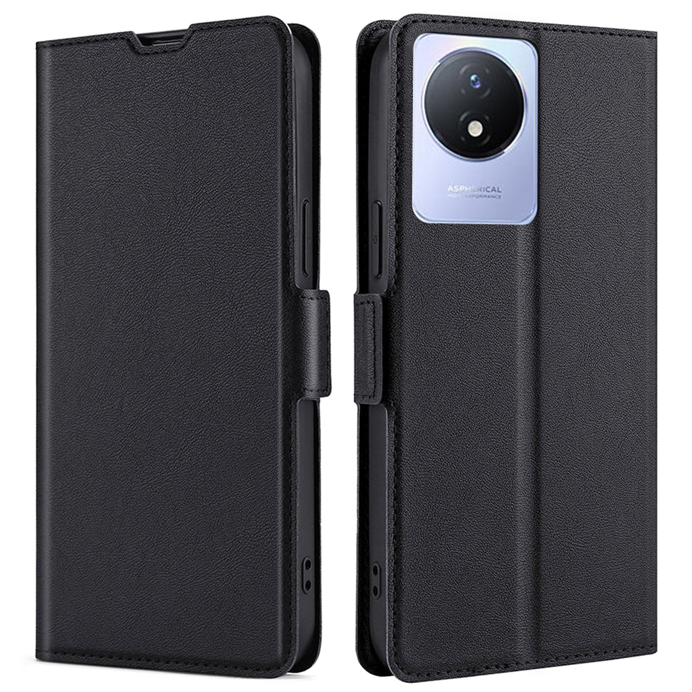 For vivo Y02 4G PU Leather Stand Cover Ultra Slim Shockproof Phone Case with Card Slot For vivo Y02 4G PU Leather Stand Cover Ultra Slim Shockproof Phone Case with Card Slot